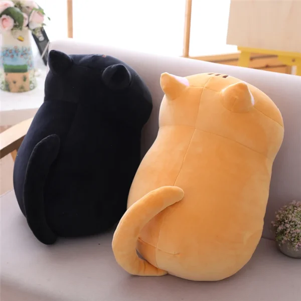 25cm 35cm 50cm Plush Cat Toy White Black Brown Stuffed Animal Cat Plush Throw Pillow Kids Toys Birthday Gift for Children - Image 5