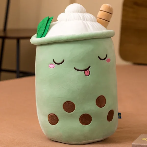 1pc Boba Plush Toy Soft Stuffed Ice Cream Surface Soft Drink Fruit Taste Milk Cup Plushie Doll Toys For Kids Birthday Gift - Image 16