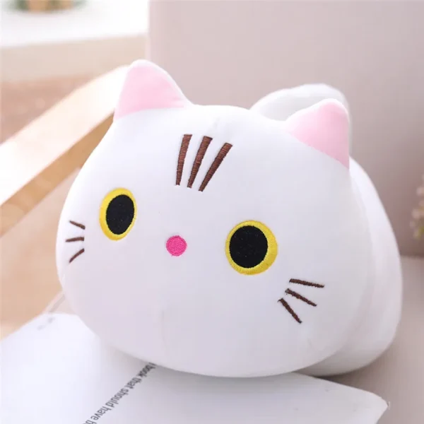 25cm 35cm 50cm Plush Cat Toy White Black Brown Stuffed Animal Cat Plush Throw Pillow Kids Toys Birthday Gift for Children - Image 7