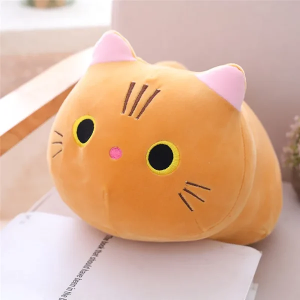 25cm 35cm 50cm Plush Cat Toy White Black Brown Stuffed Animal Cat Plush Throw Pillow Kids Toys Birthday Gift for Children - Image 8