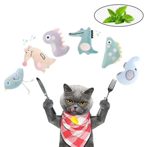 Cat Toy Catnip Interactive Plush Stuffed Chew Pet Toys Claw Funny Cat Mint Soft Teeth Cleaning Toy For Cat Kitten Pet Products - Image 22