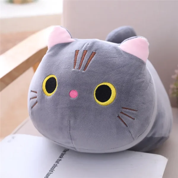 25cm 35cm 50cm Plush Cat Toy White Black Brown Stuffed Animal Cat Plush Throw Pillow Kids Toys Birthday Gift for Children - Image 10