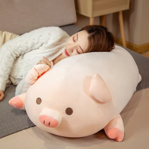 1pc 40/50cm Squishy Pig Stuffed Doll Lying Plush Piggy Toy Animal Soft Plushie Pillow for Kids Baby Comforting Birthday Gift - Image 16