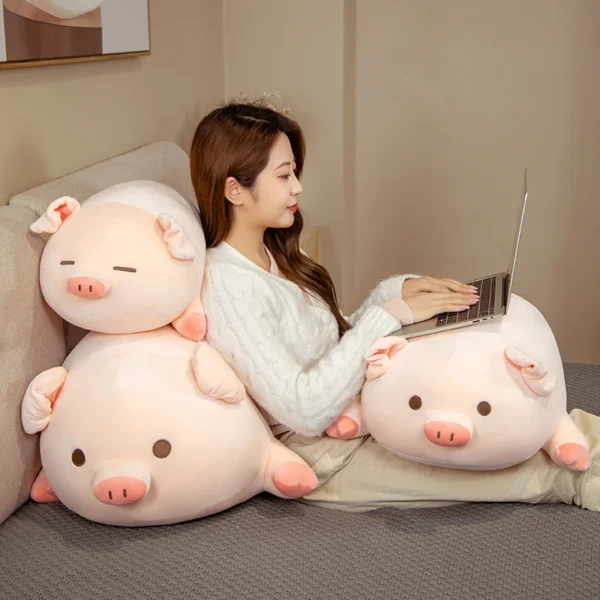 1pc 40/50cm Squishy Pig Stuffed Doll Lying Plush Piggy Toy Animal Soft Plushie Pillow for Kids Baby Comforting Birthday Gift - Image 15