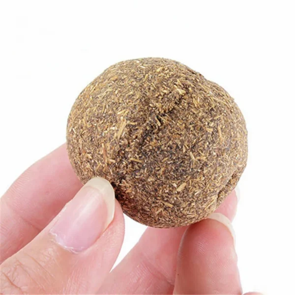 1PC Cat Toy Natural Catnip Treat Ball Favor Home Chasing Toy Healthy Safe Edible Treating Cats Playing Cleaning Teeth Toy - Image 4