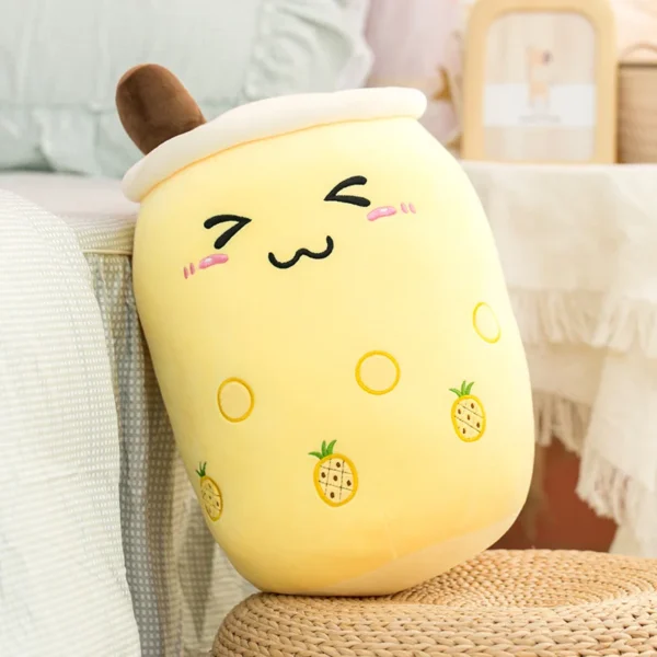 1pc Boba Plush Toy Soft Stuffed Ice Cream Surface Soft Drink Fruit Taste Milk Cup Plushie Doll Toys For Kids Birthday Gift - Image 23