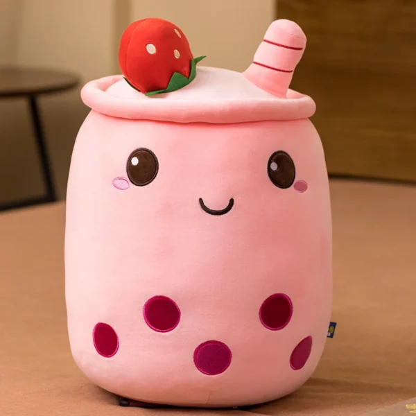 1pc Boba Plush Toy Soft Stuffed Ice Cream Surface Soft Drink Fruit Taste Milk Cup Plushie Doll Toys For Kids Birthday Gift - Image 12