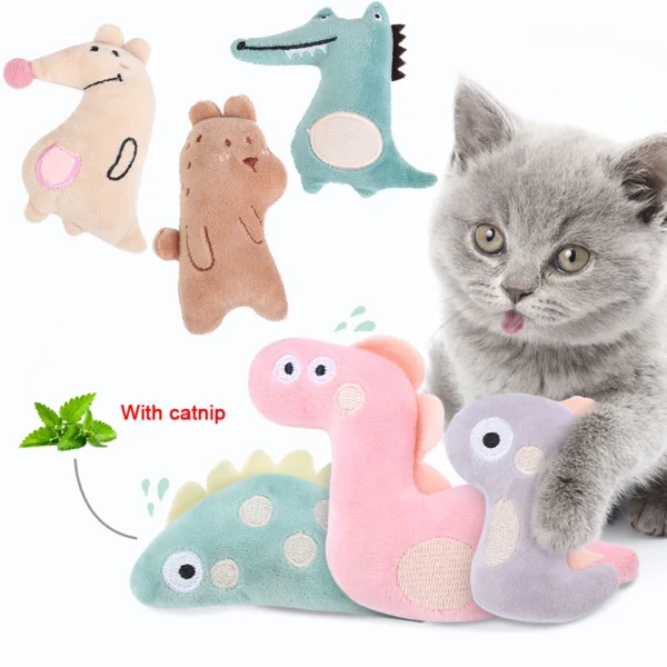 Cat Toy Catnip Interactive Plush Stuffed Chew Pet Toys Claw Funny Cat Mint Soft Teeth Cleaning Toy For Cat Kitten Pet Products - Image 4