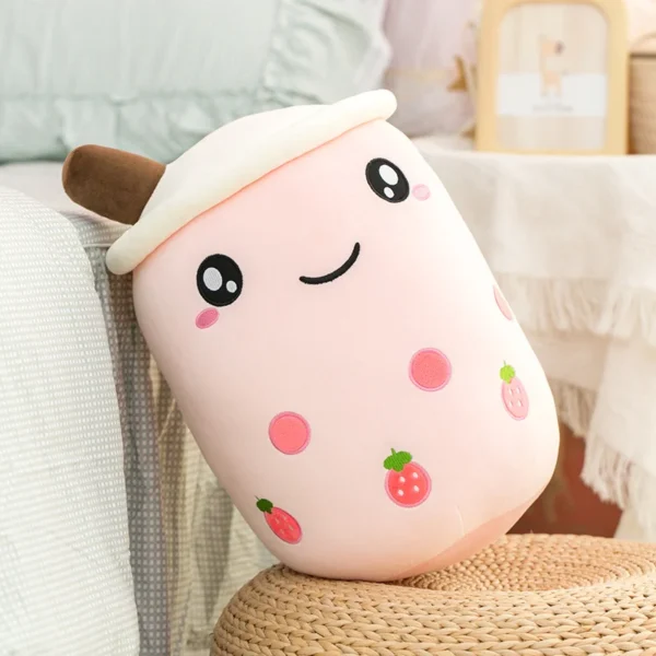 1pc Boba Plush Toy Soft Stuffed Ice Cream Surface Soft Drink Fruit Taste Milk Cup Plushie Doll Toys For Kids Birthday Gift - Image 24