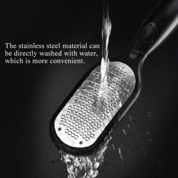 New Stainless Steel Portable Rasp Pedicure Foot File Callus Remover Dead Skin Foot Scraper Foot Grater Scrubber for Wet Dry