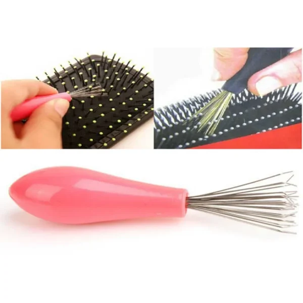 2pcs Comb Hair Brush Cleaner Plastic Handle Cleaning Brush Remover Embedded Beauty Tools Cleaning Products Cleaning Supplies - Image 3