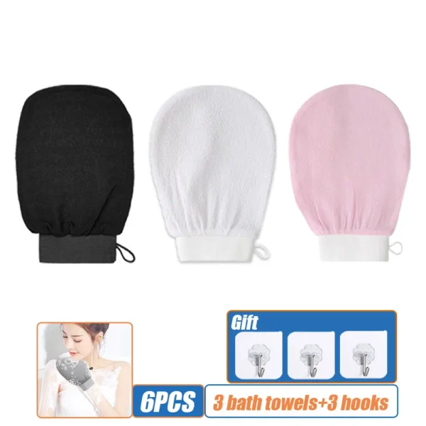 Scrub Exfoliating Gloves Back Scrub Dead Skin Facial Massage Gloves Durable Multi Color Body Deep Cleansing Towels For Shower - Image 12