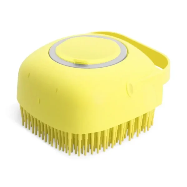 Pet Dog Shampoo Brush 2.7oz 80ml Cat Massage Comb Grooming Scrubber  for Bathing Short Hair Soft Silicone Rubber - Image 9