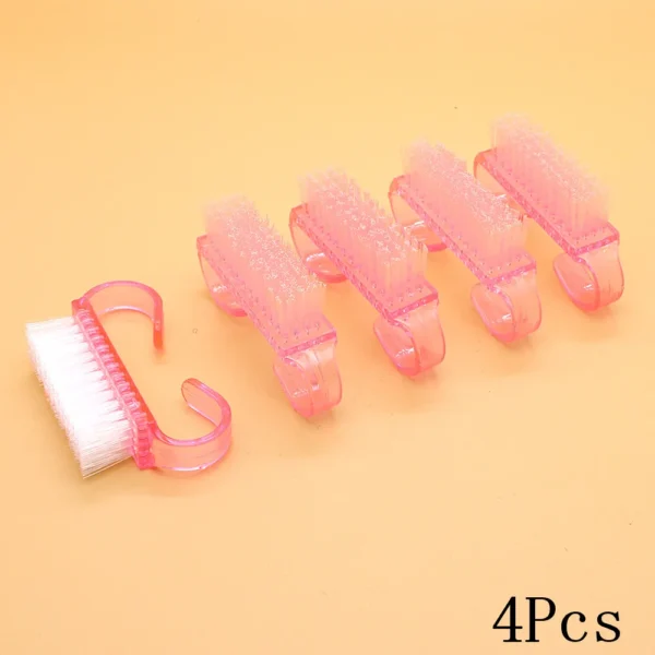 2/4/10Pcs Handle Grip Acrylic Nail Brush Cleaning Dust Fingernail Scrub Makeup Brushes For Manicure Nails Accessories And Tools - Image 20