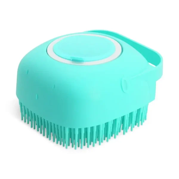 Pet Dog Shampoo Brush 2.7oz 80ml Cat Massage Comb Grooming Scrubber  for Bathing Short Hair Soft Silicone Rubber - Image 8