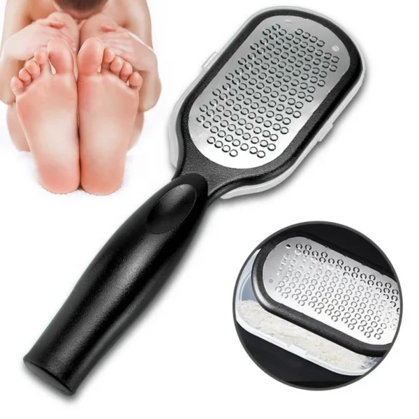 New Stainless Steel Portable Rasp Pedicure Foot File Callus Remover Dead Skin Foot Scraper Foot Grater Scrubber for Wet Dry - Image 3