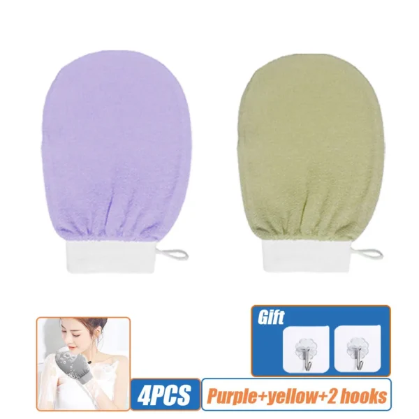 Scrub Exfoliating Gloves Back Scrub Dead Skin Facial Massage Gloves Durable Multi Color Body Deep Cleansing Towels For Shower - Image 7