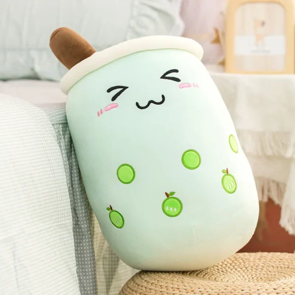 1pc Boba Plush Toy Soft Stuffed Ice Cream Surface Soft Drink Fruit Taste Milk Cup Plushie Doll Toys For Kids Birthday Gift - Image 10