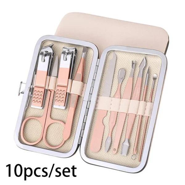 7/10/12/18/19Pcs/Set Manicure Set Pedicure Nail Tools Kit Stainless Steel Nail Cutter Scissor Clippers Professional Manicure Set - Image 15