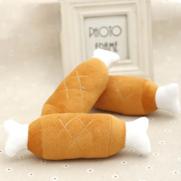 Funny Pet Dog Toys Plush Slippers Bite Chicken Leg Shoe Shape  Small And Medium-Sized Dog Outdoor Training Cat Relieve Anxiety - Image 6