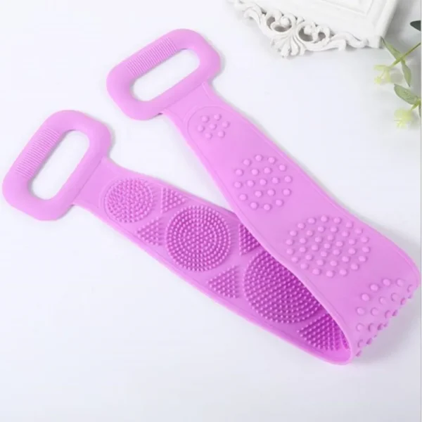 Silicone Body Scrubber Back Massage Exfoliating Sponge Bathroom Bath Brush Scrub Shower Brush Body Wash Scrub Removal Bath Spong - Image 5