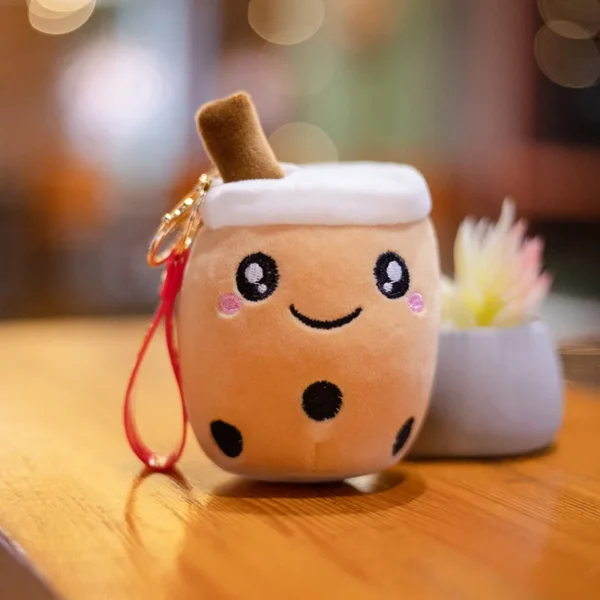 1pc Boba Plush Toy Soft Stuffed Ice Cream Surface Soft Drink Fruit Taste Milk Cup Plushie Doll Toys For Kids Birthday Gift - Image 11