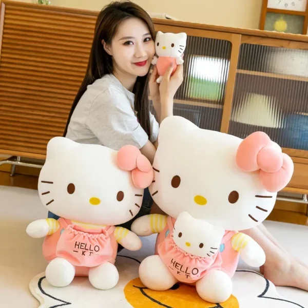 Aoger Sanrio Love Cute Hello Kitty Plush Toys Movie Cat Dolls Soft Stuffed Animal Plushie Toy Kid Birthday Xmas Gift - Image 2