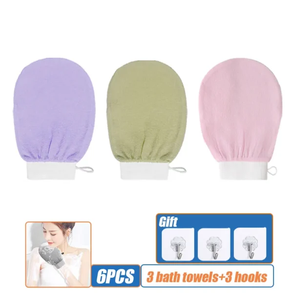 Scrub Exfoliating Gloves Back Scrub Dead Skin Facial Massage Gloves Durable Multi Color Body Deep Cleansing Towels For Shower - Image 10