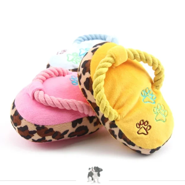 Funny Pet Dog Toys Plush Slippers Bite Chicken Leg Shoe Shape  Small And Medium-Sized Dog Outdoor Training Cat Relieve Anxiety - Image 3