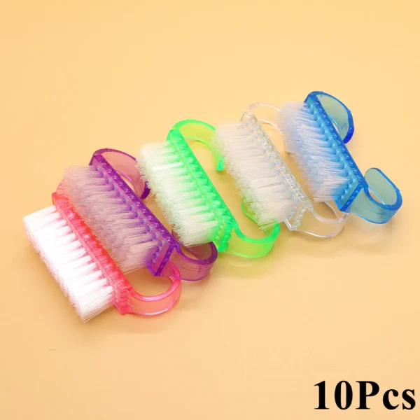 2/4/10Pcs Handle Grip Acrylic Nail Brush Cleaning Dust Fingernail Scrub Makeup Brushes For Manicure Nails Accessories And Tools - Image 7