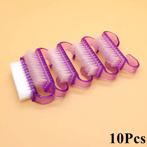 2/4/10Pcs Handle Grip Acrylic Nail Brush Cleaning Dust Fingernail Scrub Makeup Brushes For Manicure Nails Accessories And Tools - Image 8