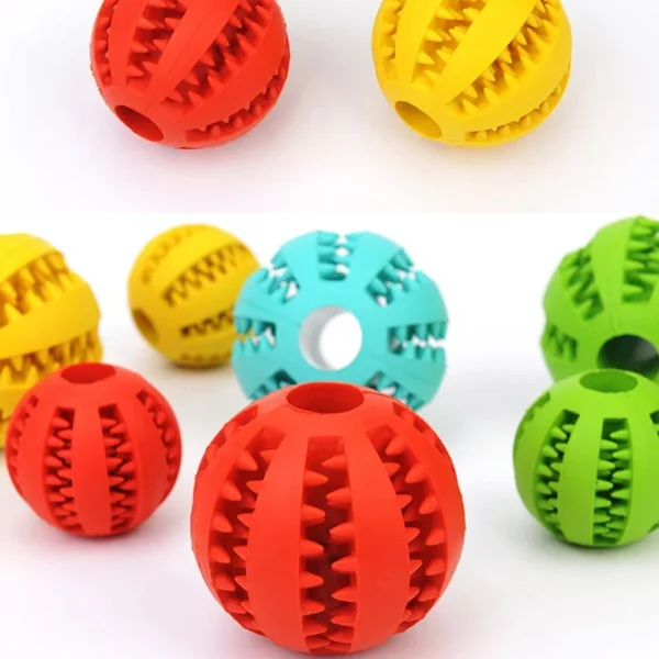 Pet Dog Toy Interactive Rubber Balls Pet Dog Cat Puppy Chew Toys Ball Teeth Chew Toys Tooth Cleaning Balls Food - Image 2