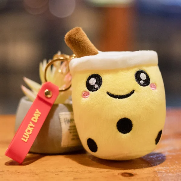 1pc Boba Plush Toy Soft Stuffed Ice Cream Surface Soft Drink Fruit Taste Milk Cup Plushie Doll Toys For Kids Birthday Gift - Image 26