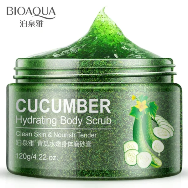 BIOAQUA Body Scrub Shea Butter Exfoliating Body Lotion Deep Cleansing Moisturizing Exfoliator Gel Moisturizer Dead Skin Remover - Image 3