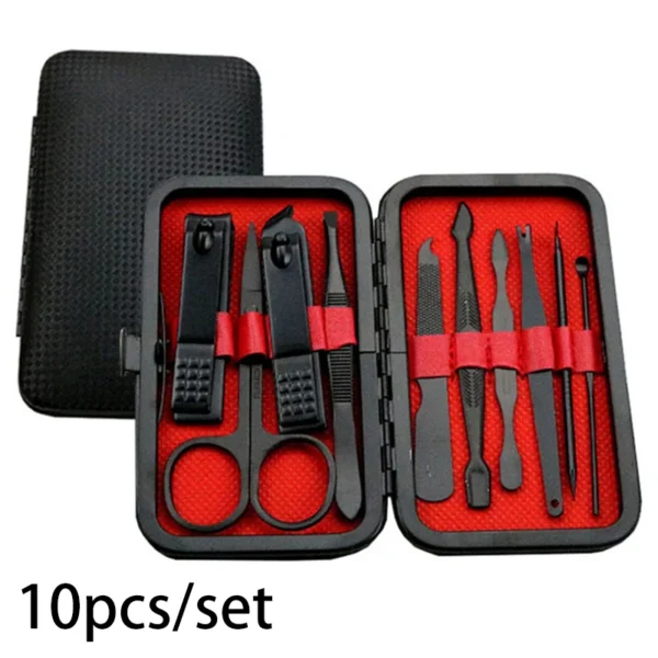 7/10/12/18/19Pcs/Set Manicure Set Pedicure Nail Tools Kit Stainless Steel Nail Cutter Scissor Clippers Professional Manicure Set - Image 10