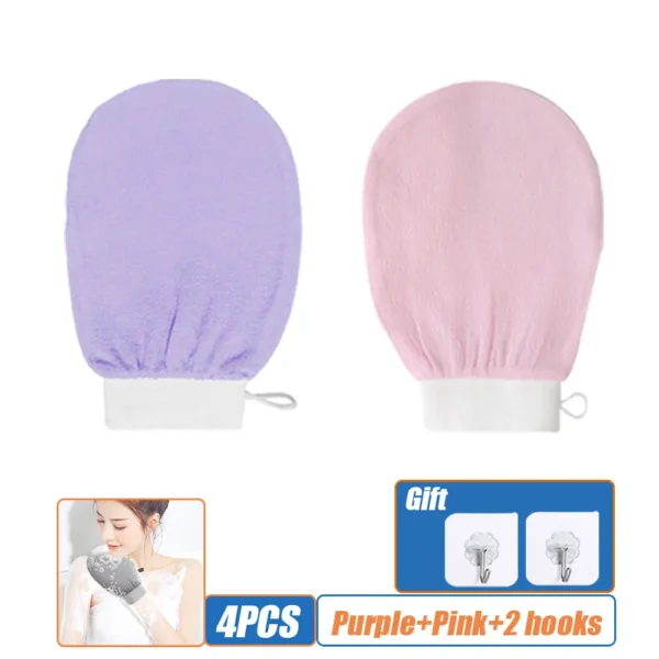 Scrub Exfoliating Gloves Back Scrub Dead Skin Facial Massage Gloves Durable Multi Color Body Deep Cleansing Towels For Shower - Image 8