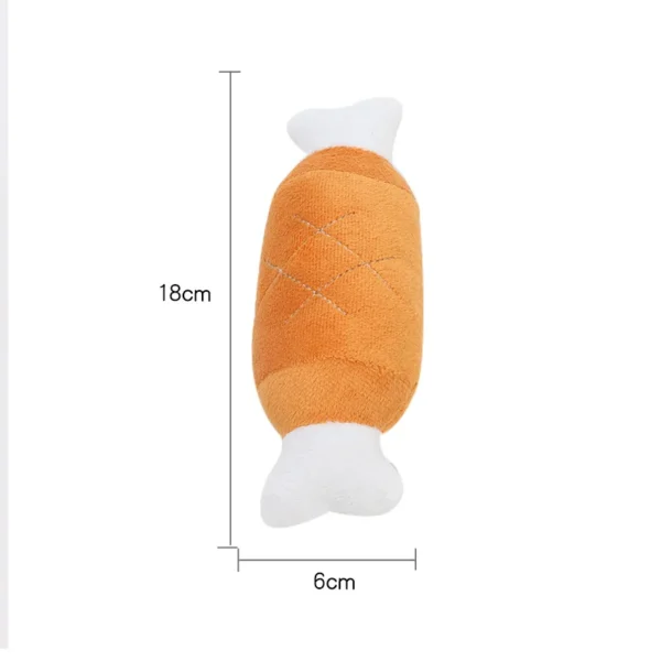 Funny Pet Dog Toys Plush Slippers Bite Chicken Leg Shoe Shape  Small And Medium-Sized Dog Outdoor Training Cat Relieve Anxiety - Image 5