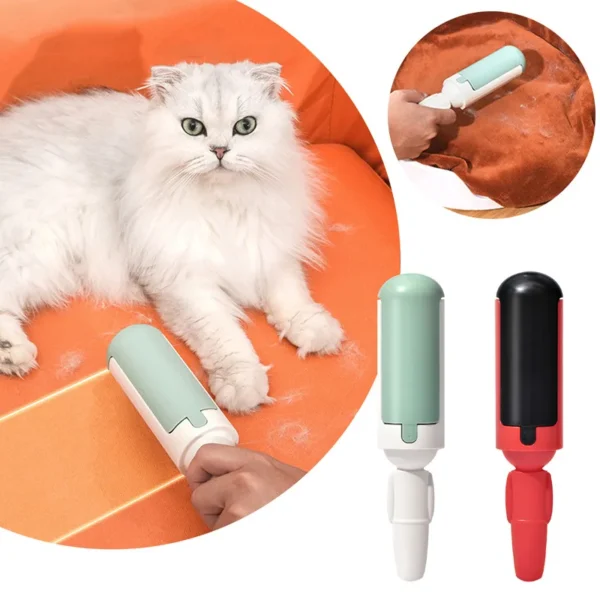 Dog Cat Hair Remover Brush Removes Pet Hairs Animal Hair Roller Sofa Bed Animal Hair Picks Fluff Remover Cat Hair Adhesive Brush - Image 3