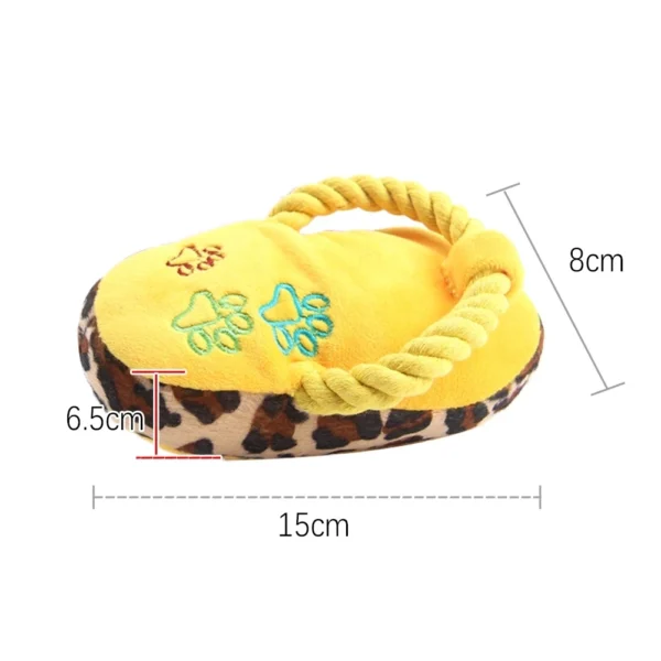 Funny Pet Dog Toys Plush Slippers Bite Chicken Leg Shoe Shape  Small And Medium-Sized Dog Outdoor Training Cat Relieve Anxiety - Image 4