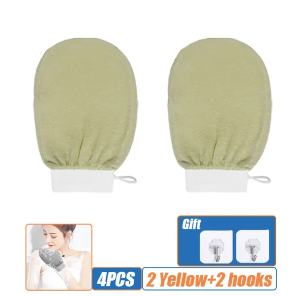 Scrub Exfoliating Gloves Back Scrub Dead Skin Facial Massage Gloves Durable Multi Color Body Deep Cleansing Towels For Shower - Image 30