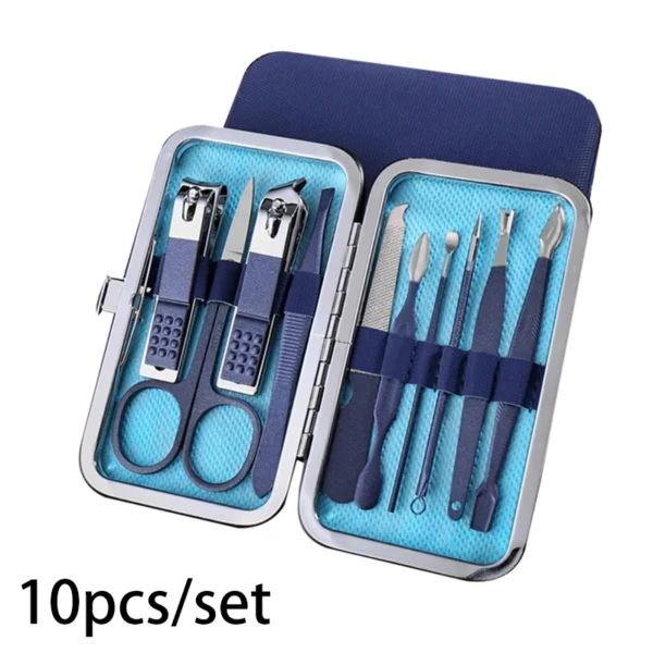 7/10/12/18/19Pcs/Set Manicure Set Pedicure Nail Tools Kit Stainless Steel Nail Cutter Scissor Clippers Professional Manicure Set - Image 23